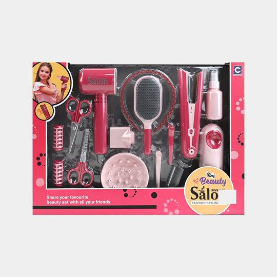 Hair Salon Play Set Toy For Girls