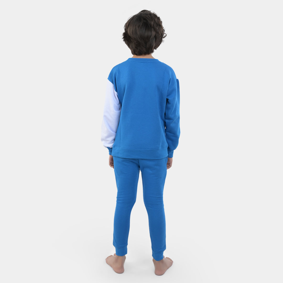 Boys Fleece 2 Piece Suit Character-D.Blue