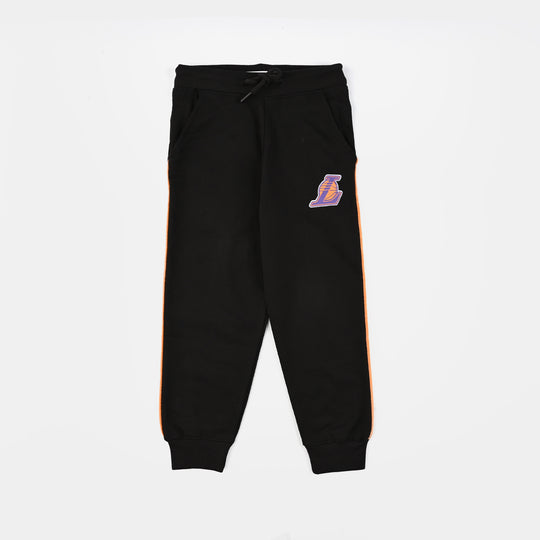 Boys Jersey/Terry 2 Piece Suit Lakers-Black/Grey