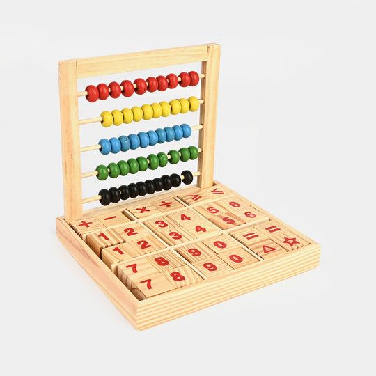 Wooden Abacus Study Blocks Toy