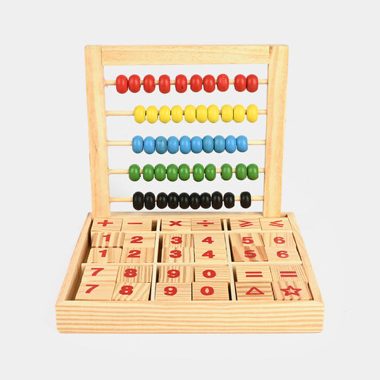 Wooden Abacus Study Blocks Toy