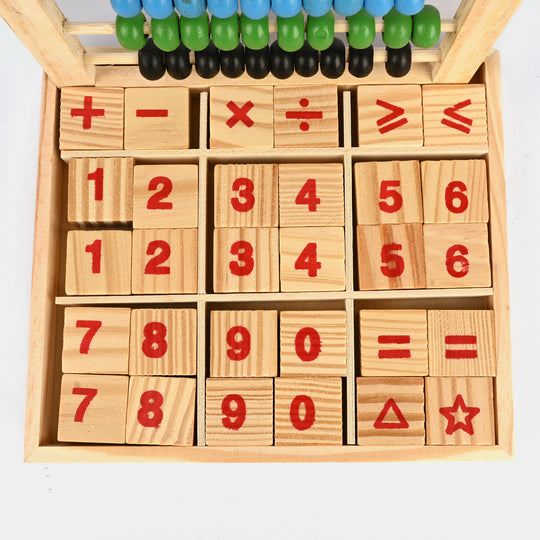 Wooden Abacus Study Blocks Toy