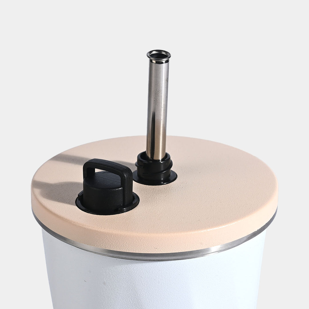 Vacuum Insulated Stainless Steel Tumbler with Straw