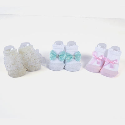 Baby Girl Socks & Headband Pack of 6PCs Gift Set