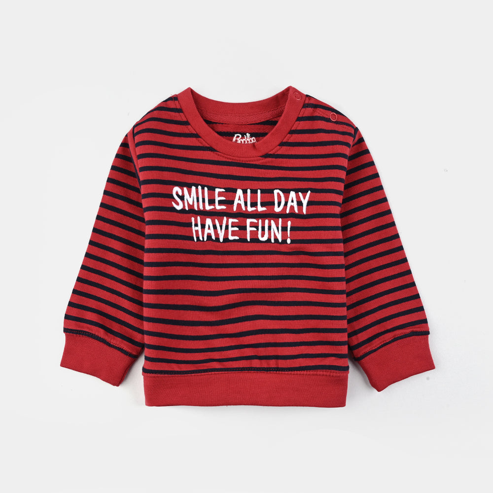 Infant Boys Jersey/Terry 2 Piece Smile All Day-Salsa