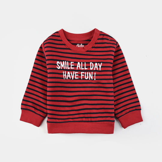 Infant Boys Jersey/Terry 2 Piece Smile All Day-Salsa