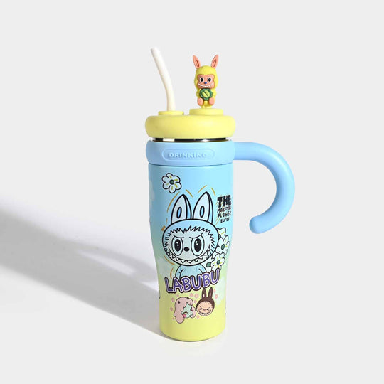 Insulated Travel Tumbler with Handle & Straw