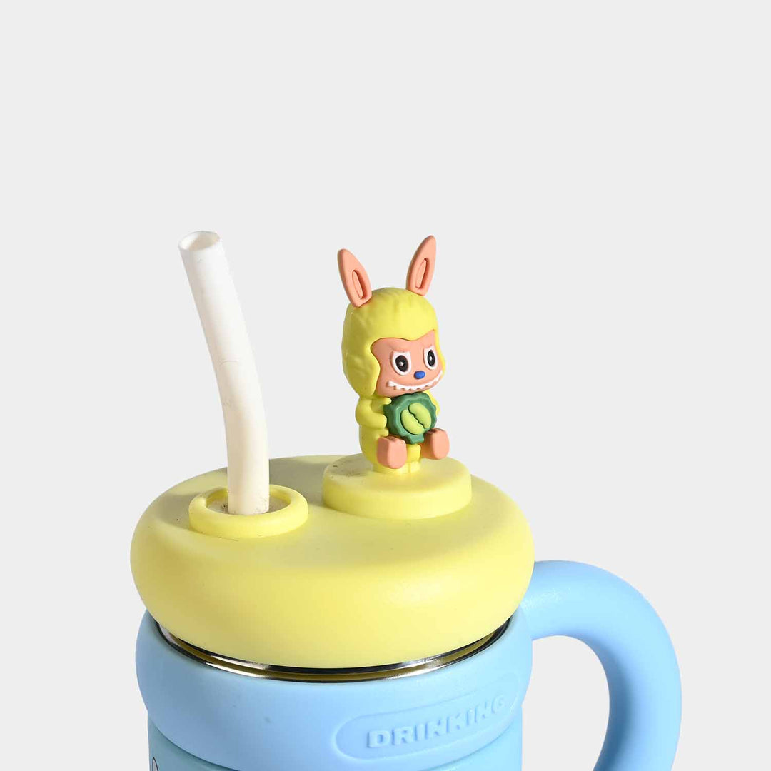 Insulated Travel Tumbler with Handle & Straw