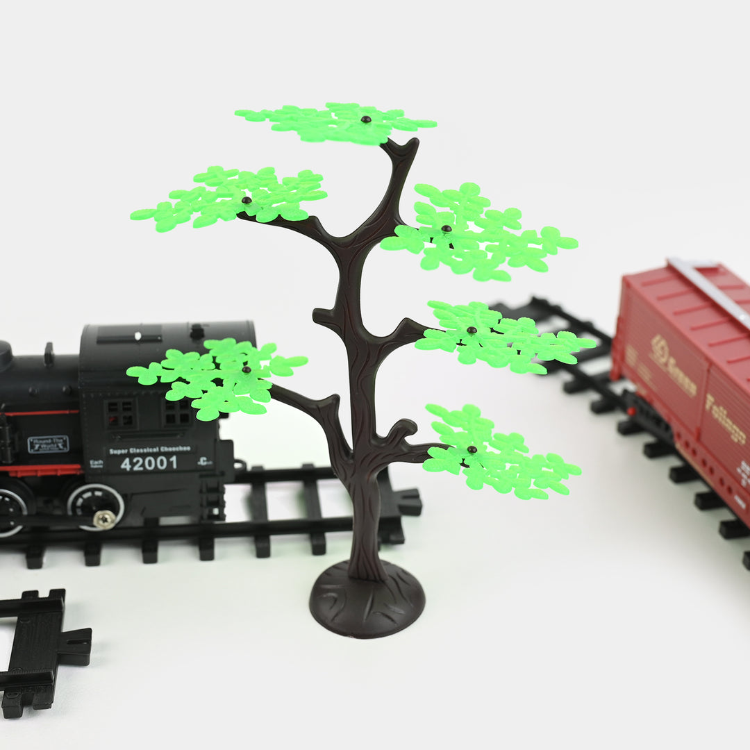 Electric Rail King Train Play Set For Kids