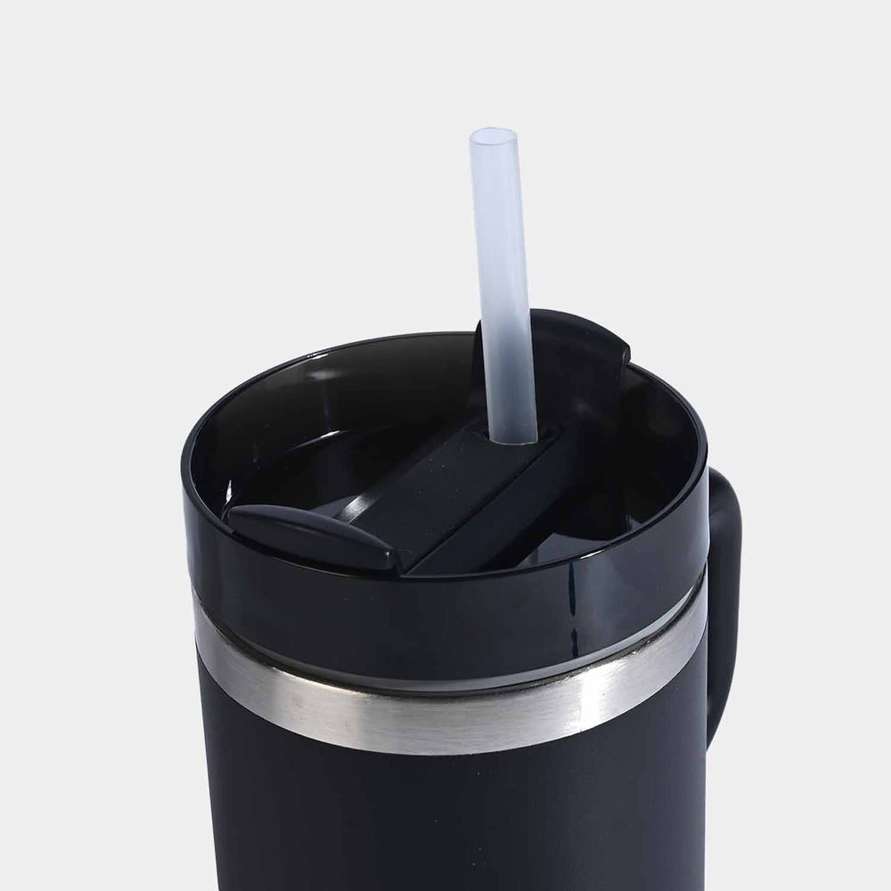Insulated Travel Tumbler with Handle & Straw