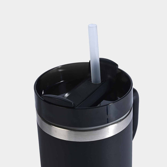 Insulated Travel Tumbler with Handle & Straw