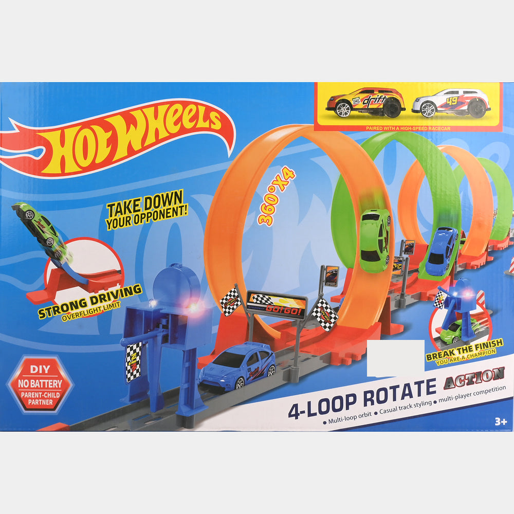 Racing Track High Speed Pullback Cars | 45Pcs