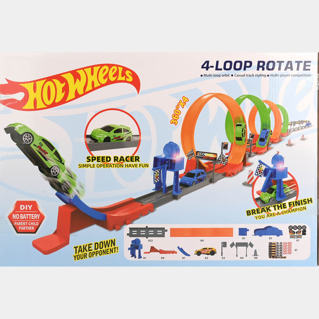 Racing Track High Speed Pullback Cars | 45Pcs