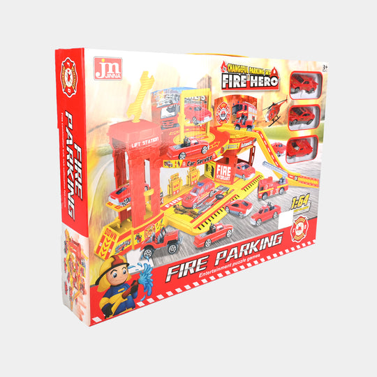 Fire Parking Theme Parking Lot Garage Playset