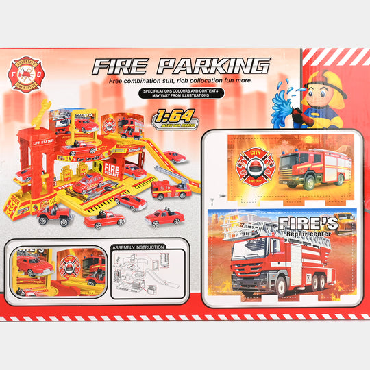Fire Parking Theme Parking Lot Garage Playset
