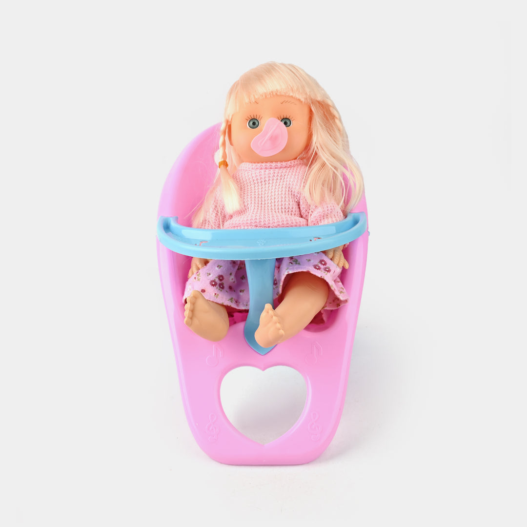 Baby Doll High Chair Playset | Baby Care Roleplay For Girls