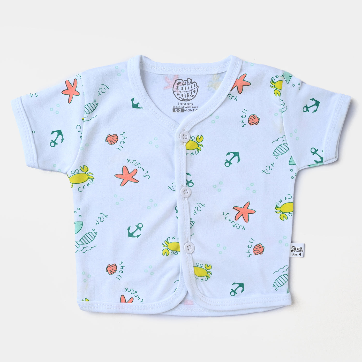 Infant Summer Suit 4Pcs Set | 0-3Months
