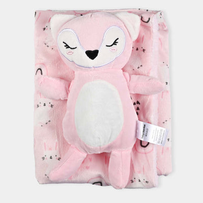 Cute Baby Blanket With Stuff Toy