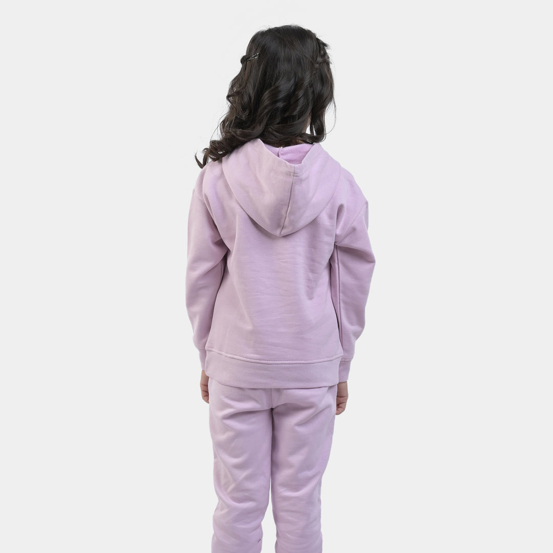 Girls Fleece 2 Piece Suit Stars - Lilac