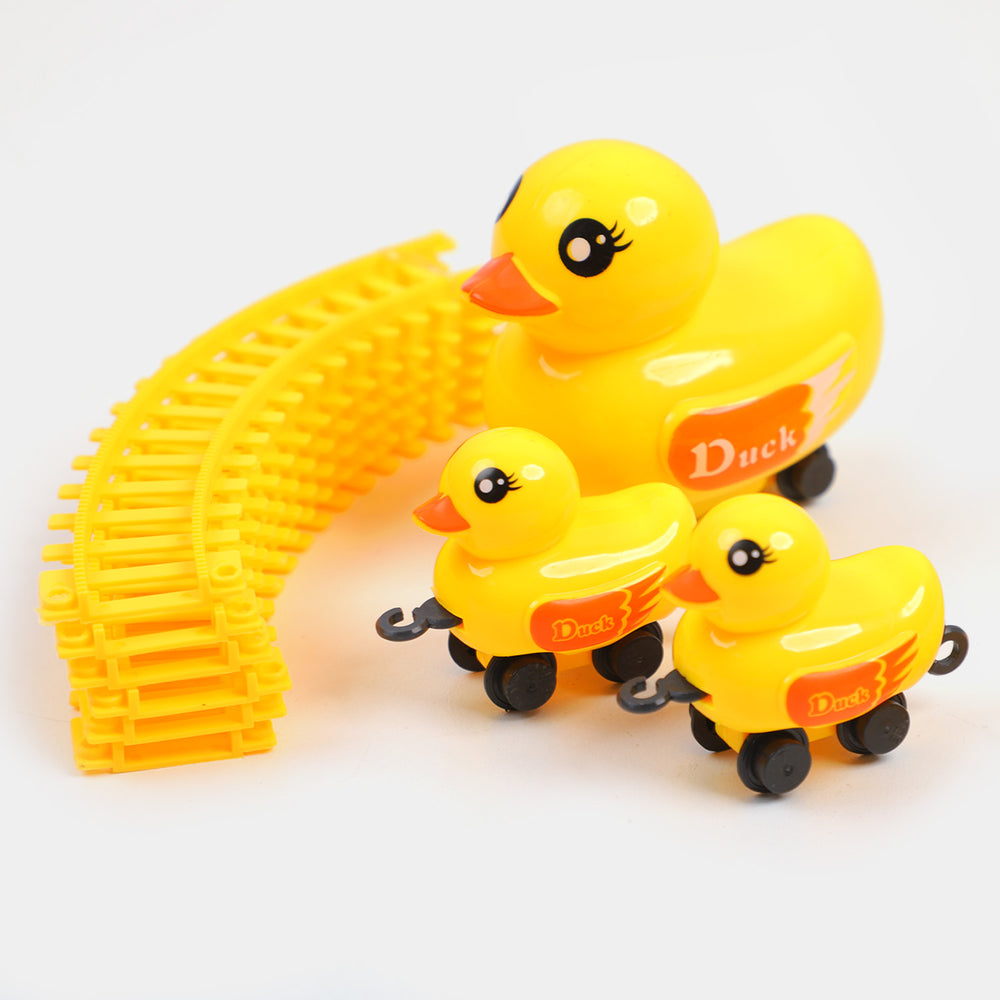 Electric Track Duck Set Toy For Kids