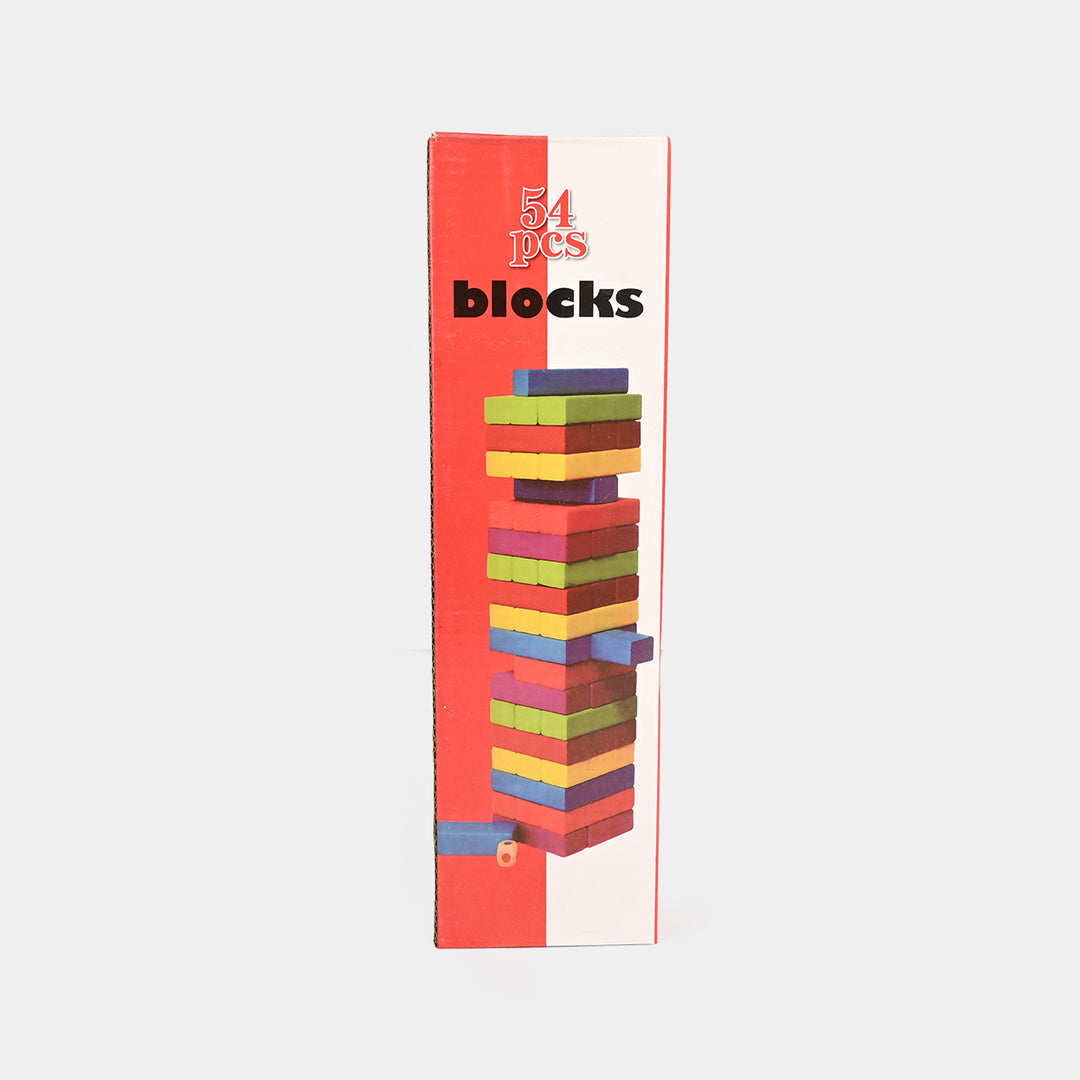 Jenga Game Wooden Blocks, Stacking Tower Game | 54Pcs