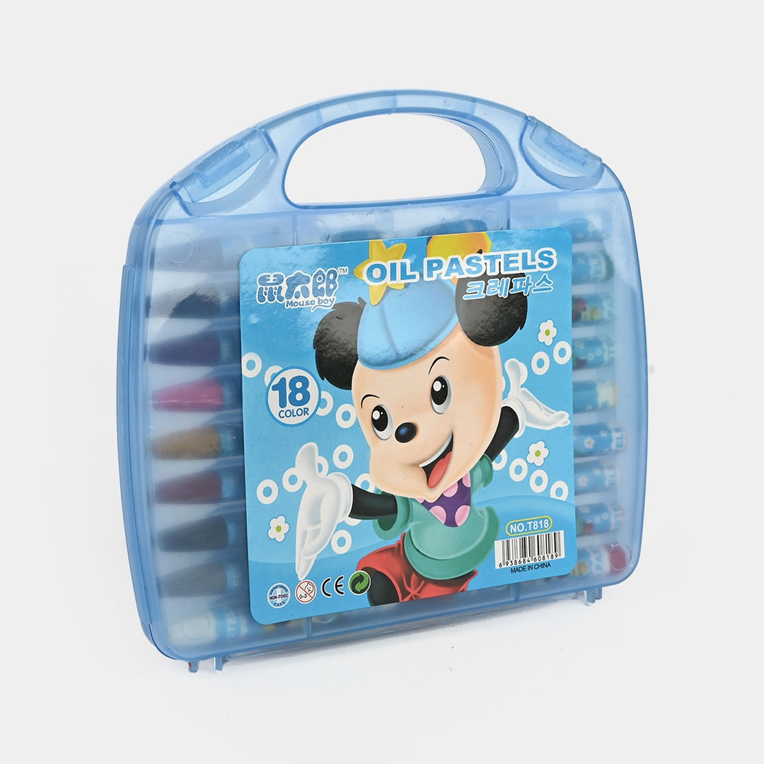 Deli Oil Pastel 18 Colors For Kids