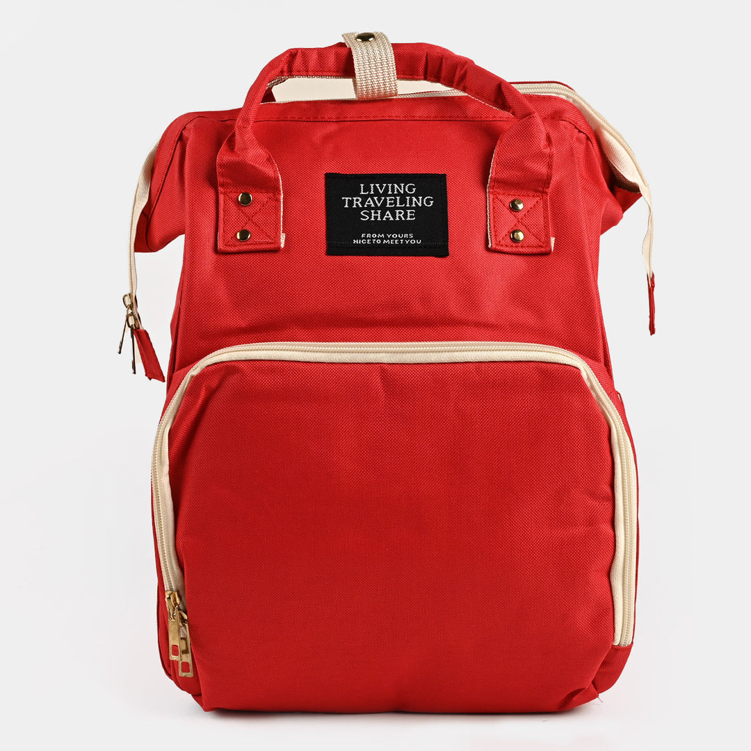 Baby Care Mother Backpack | Red