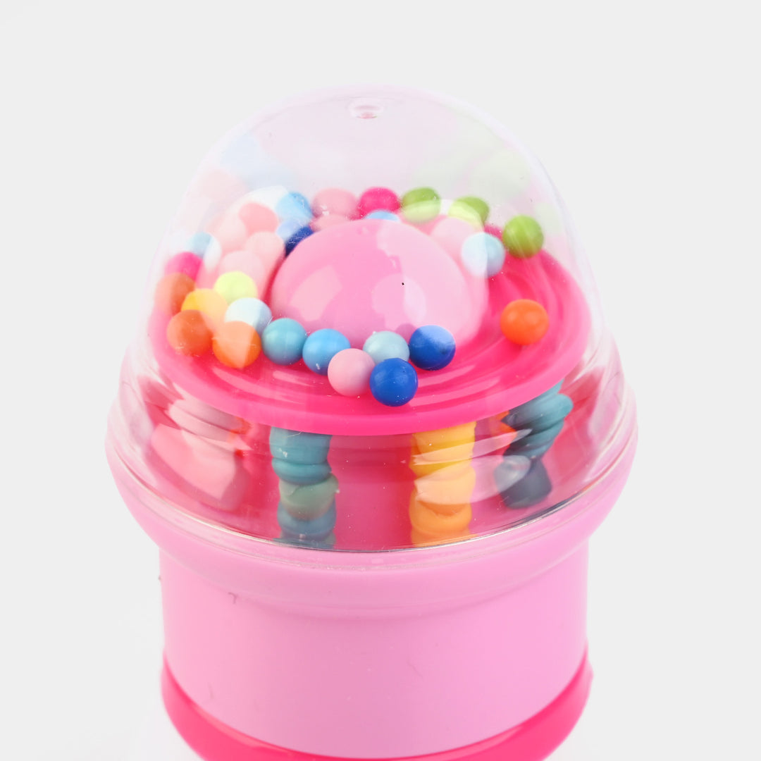 Mini 60ml Rattle Cap Baby Feeder Bottle-Pink