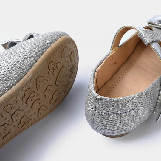 Girls Pumps ES-15-SILVER