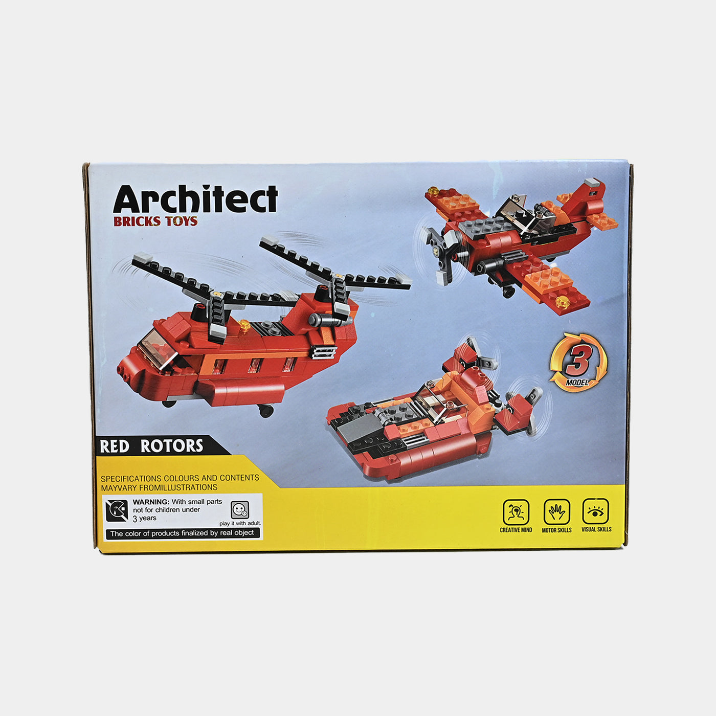 DIY Building Block Set Helicopter Toy