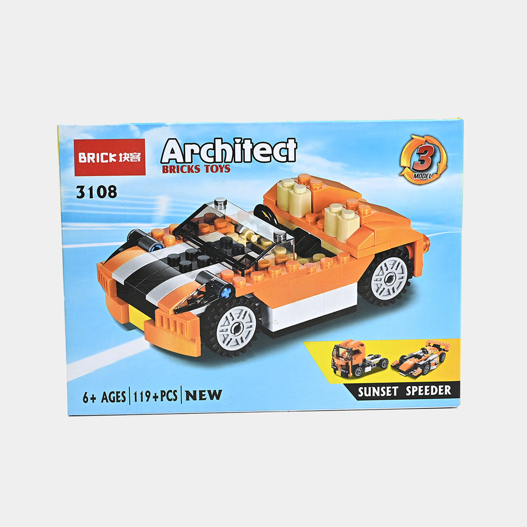 DIY Building Block Set Super Racer Toy