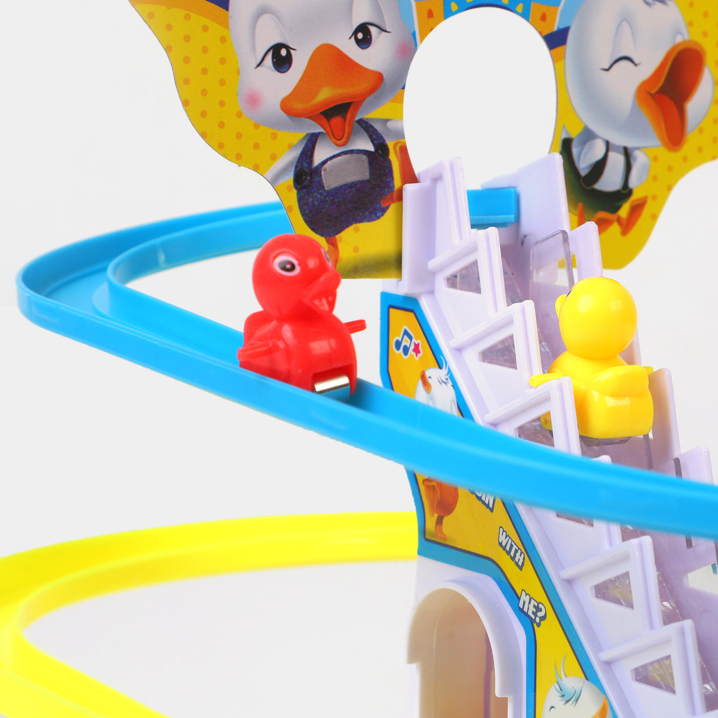 Electronic Music Funny Climbing Stairs Runway Cartoon Toy Set