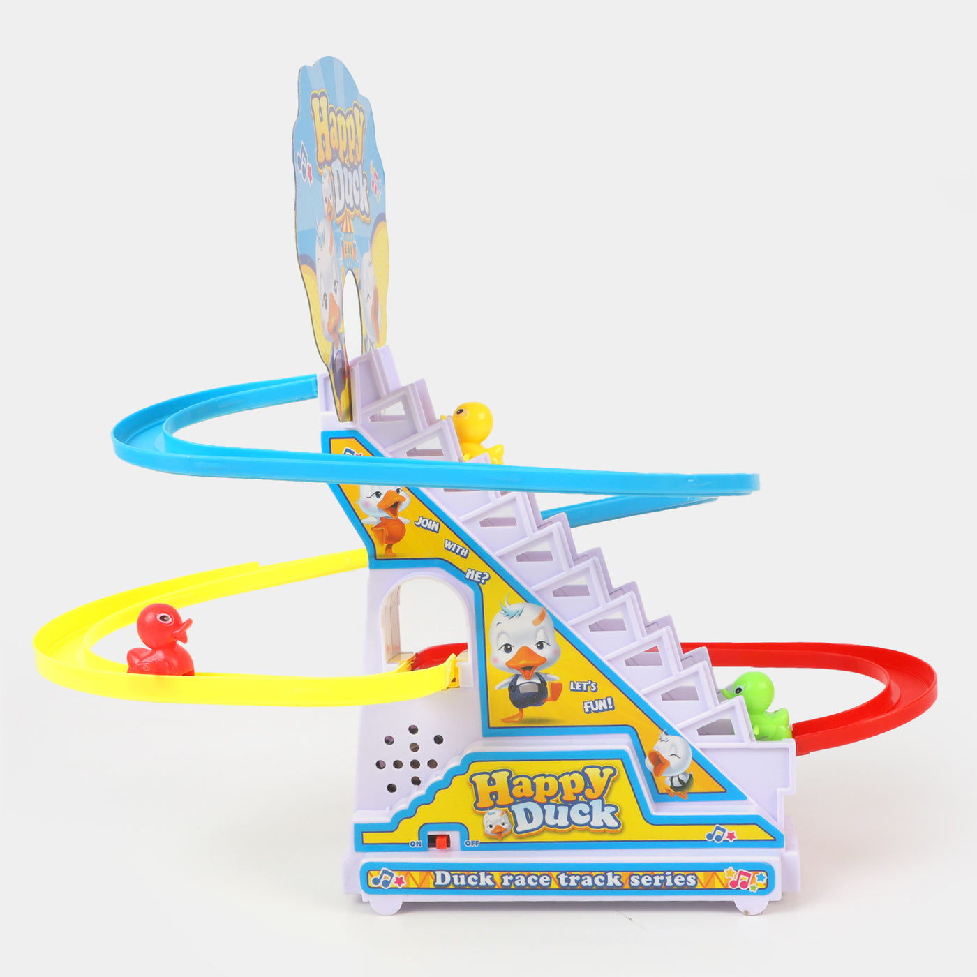 Electronic Music Funny Climbing Stairs Runway Cartoon Toy Set