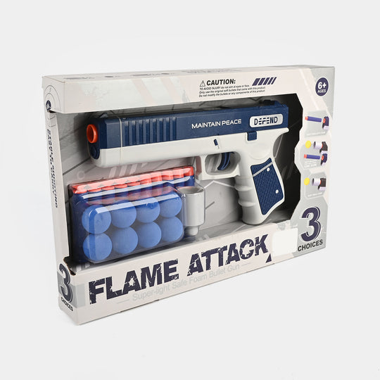 Flame Attack Super-Light Safe Foam Dart Blaster Toy