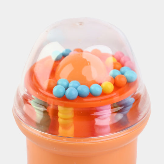 Mini 60ml Rattle Cap Baby Feeder Bottle-Orange