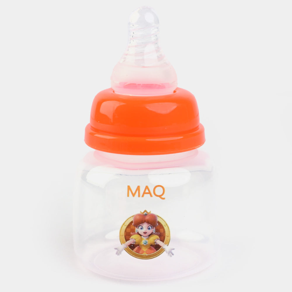 Mini 60ml Rattle Cap Baby Feeder Bottle-Orange