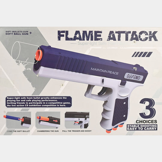Flame Attack Super-Light Safe Foam Dart Blaster Toy