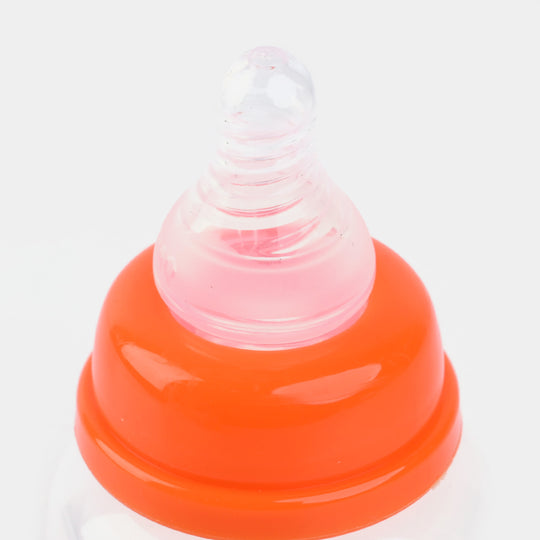 Mini 60ml Rattle Cap Baby Feeder Bottle-Orange