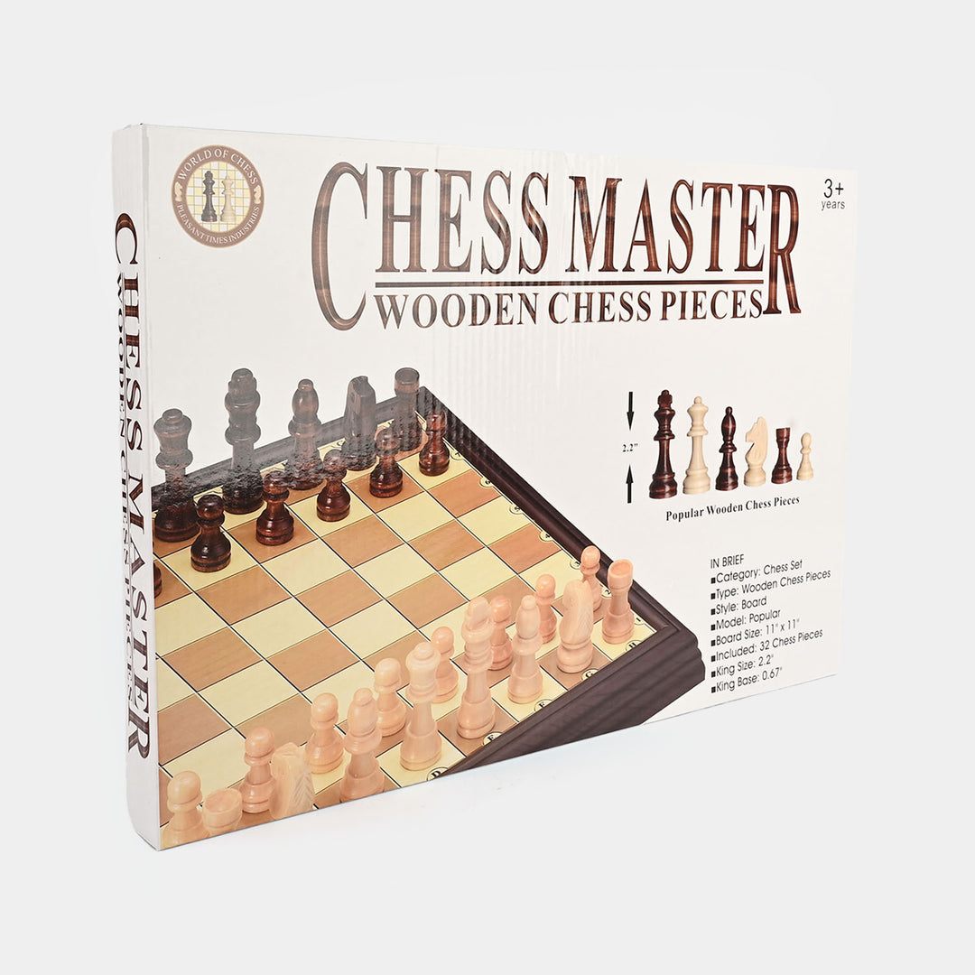 Chess Master Board Game Wooden Chess Pieces Set
