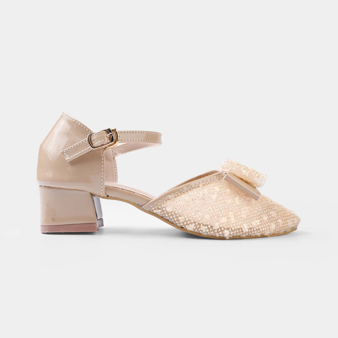 Girls Pumps Heels ZP-150-BEIGE