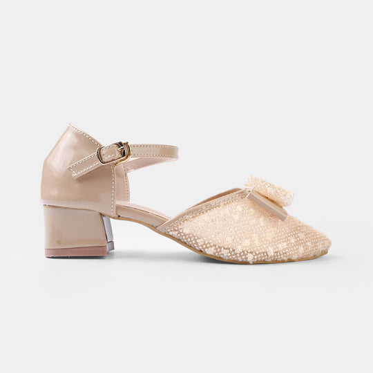 Girls Pumps Heels ZP-150-BEIGE