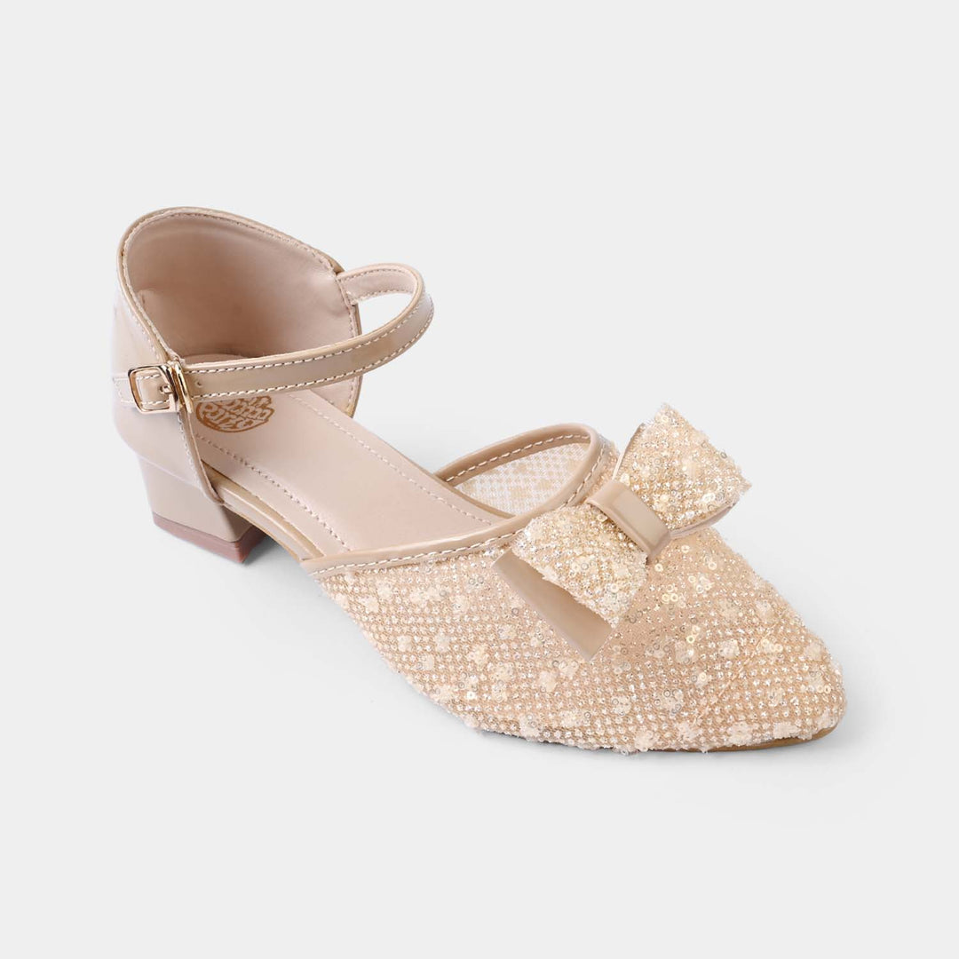 Girls Pumps Heels ZP-150-BEIGE