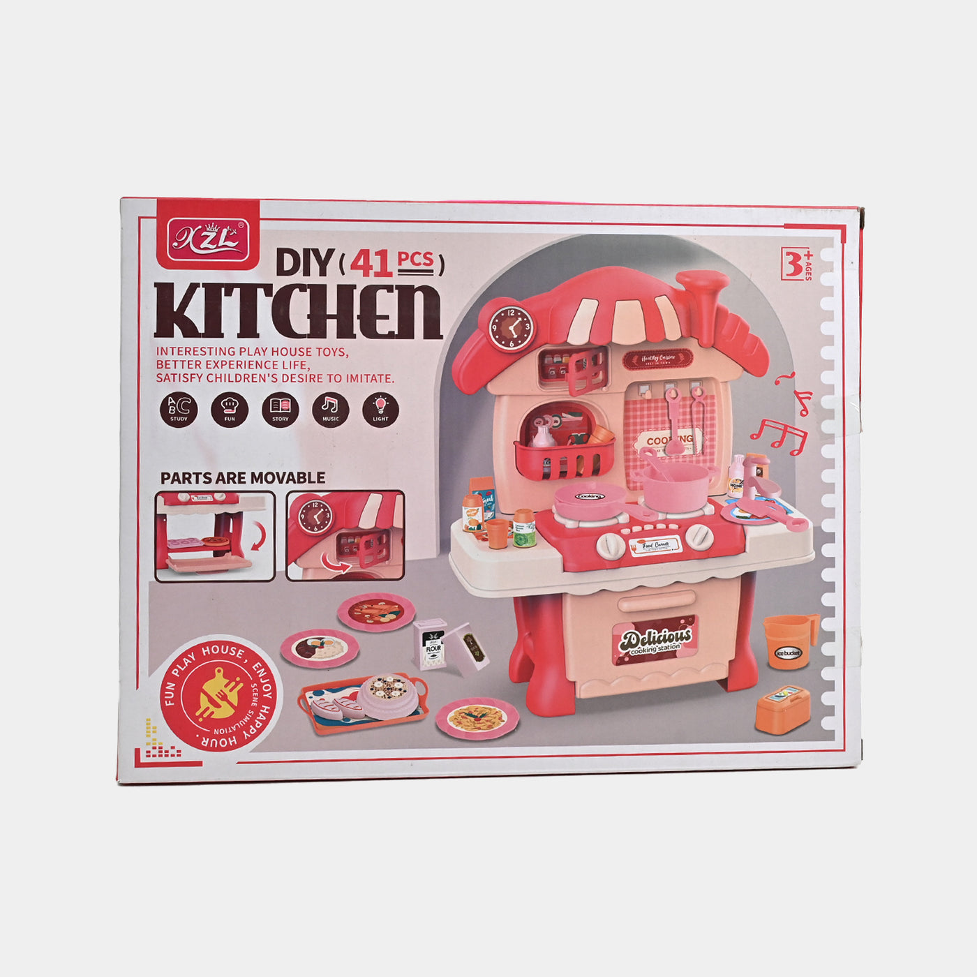 Kitchen Play Set With Light & Music