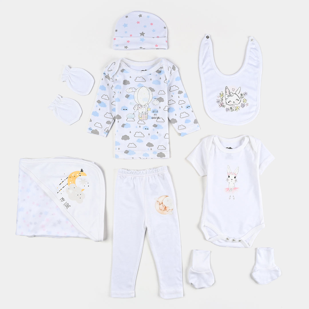 Baby Starter Set Pack Of 8Pcs | 0-3M