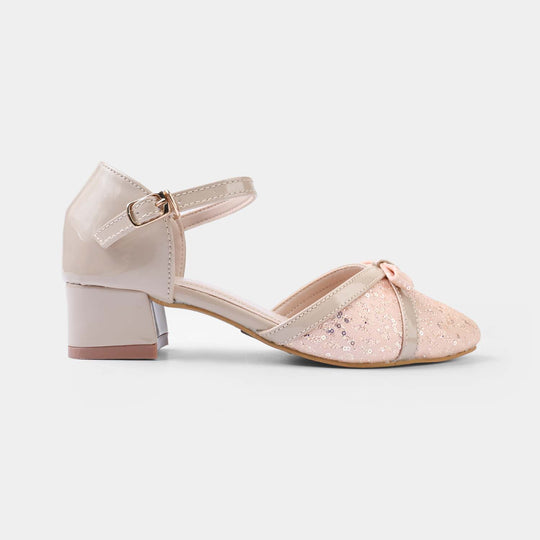 Girls Pumps Heels ZP-147-BEIGE