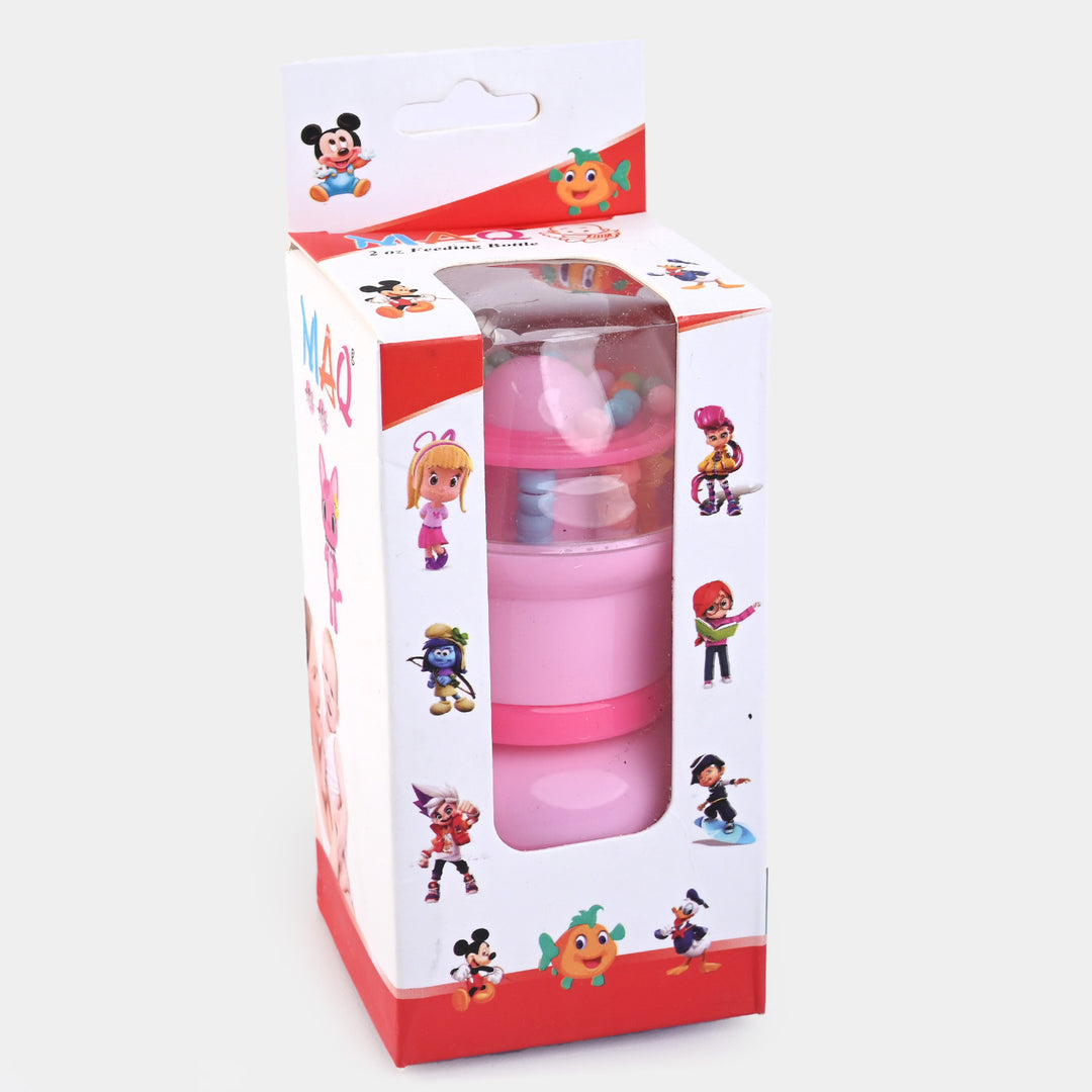 Mini 60ml Rattle Cap Baby Feeder Bottle