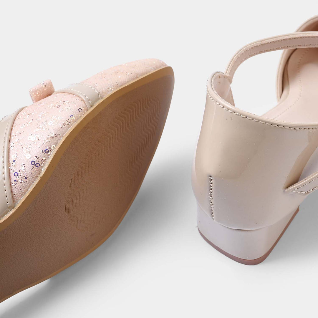 Girls Pumps Heels ZP-147-BEIGE