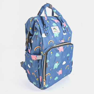 Baby Care Mother Backpack Elephant | SKY BLUE