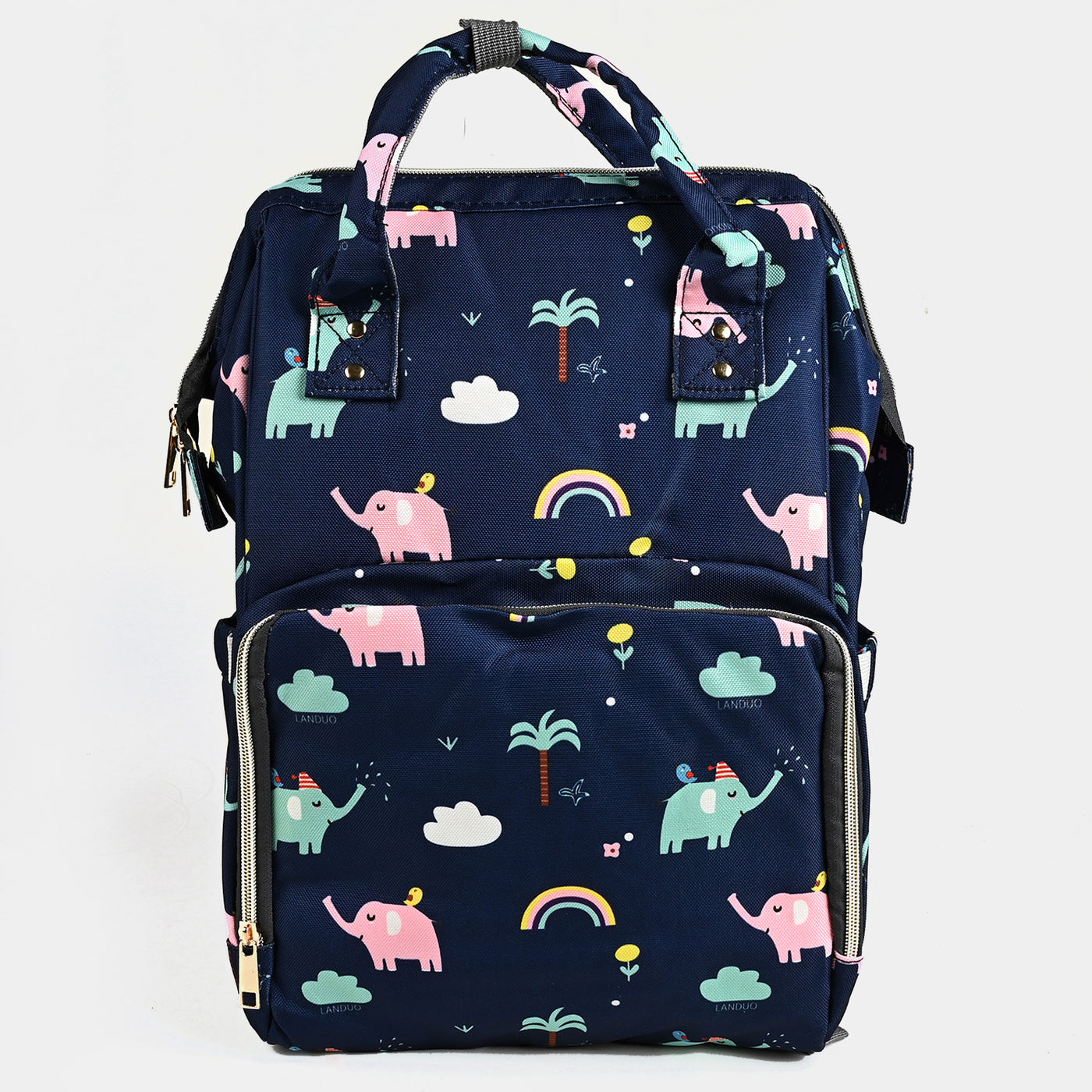 Baby Care Mother Backpack Elephant | Navy Blue