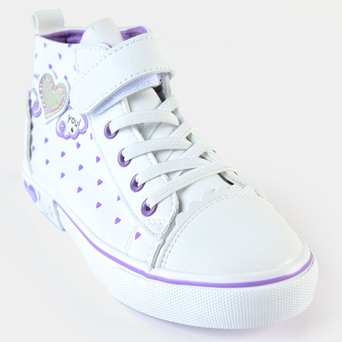 Girls Sneakers 5787-White/Purple